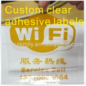 Custom Transparent Label Printing,clear Labels Wi Fi Printing 